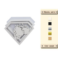 Заготовка для шейкера Клубника 9,6x7 см Молочный