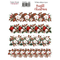 Набор наклеек (стикеров) 4шт Bright Christmas №326 Яркое Рождество