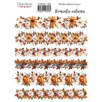 Набір наклейок (стікерів) 6 шт Romantic autumn №328 Романтична Осінь