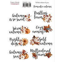 Набір наклейок (стікерів) 8 шт Romantic autumn №331 Романтична Осінь