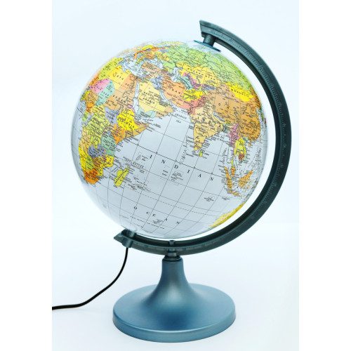 Глобус з підсвічуванням 250 мм англійською мовою Glowala з підтримкою Multi Globe (Політико-фізичний) 