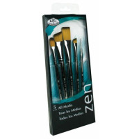 Набор синтетических кистей 5 шт Royal Langnickel Zen Brush (set733)