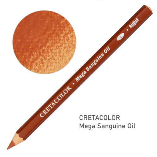 Олівець для рисунку MEGA, Сангіна олійна, Cretacolor 462 08 