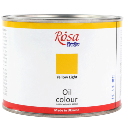 Фарба олійна, Жовта світла, 490 мл, ROSA Studio 325506 