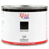 Фарба олійна, Сажа газова, 490 мл, ROSA Studio 325517
