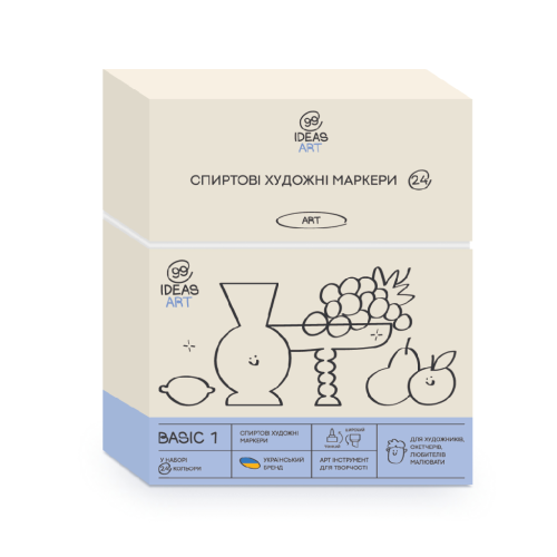 Набор маркеров 99IDEAS Basic 1, 24 шт, idea1-am 24bas1 арт 811636