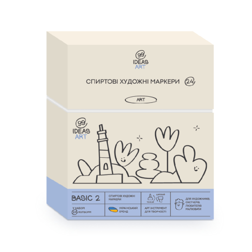 Набор маркеров 99IDEAS Basic 2, 24 шт, idea1-am 24bas2 арт 811637
