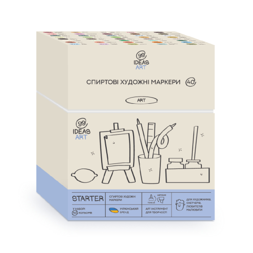 Набор маркеров 99IDEAS Starter, 40 шт, idea1-am 40start арт 811642