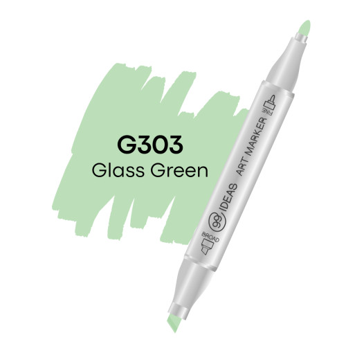 Маркер двухсторонний 99IDEAS Зеленое стекло, G303 арт 811577