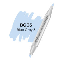 Маркер двосторонній 99IDEAS Сіро-блакитний 3, BG03 арт 811502