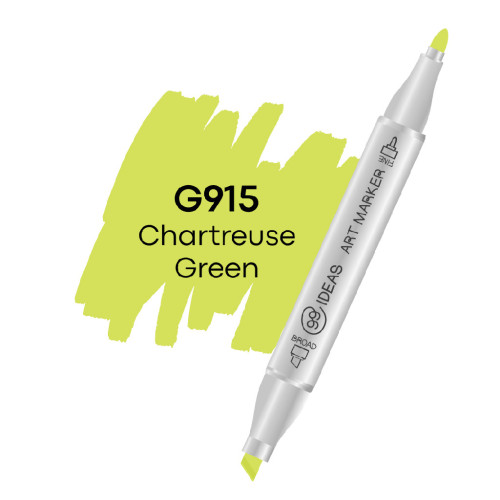 Маркер двосторонній 99IDEAS Шартрез зелений, G915 арт 811659