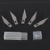 Нож макетный для дизайнерских работ WORISON + 5 лезвий (скальпель)