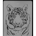 Трафареты Живая природа, тигр 1 шаблон, А4 410130