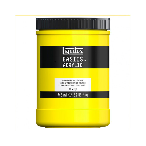 Акрилова фарба Liquitex BASICS 946 мл Кадмій жовтий світлий