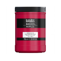 Акриловая краска Liquitex BASICS, 946 мл, Кадмий красный