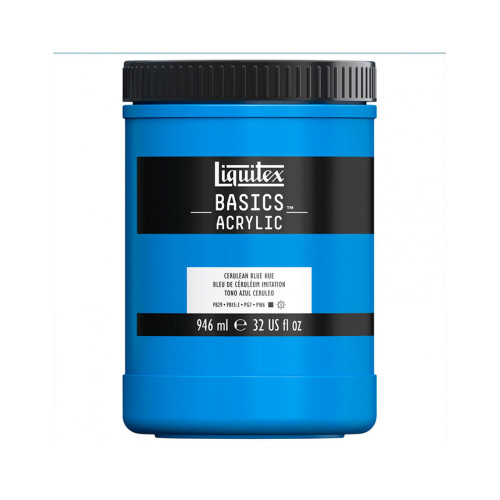 Акрилова фарба Liquitex BASICS, 946 мл Церуліум синій