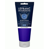 Акриловая краска Lefranc Fine Acrylic Color 200 мл, 043 Ultramarine blue (Ультрамарин)