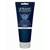 Акрилова фарба Lefranc Fine Acrylic Color 200 мл, 048 Sapphire blue (Синій сапфір)