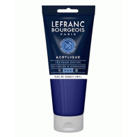 Акрилова фарба Lefranc Fine Acrylic Color 200 мл Cobalt blue hue (Кобальт небесно-блакитний)