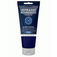 Акриловая краска Lefranc Fine Acrylic Color 200 мл, 095 Phthalocyanine Blue (Фталоцианиновый синий)