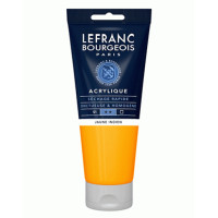 Акриловая краска Lefranc Fine Acrylic Color 200 мл, 212 Indiane yellow (Индийский желтый)