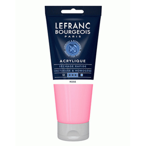 Акриловая краска Lefranc Fine Acrylic Color 200 мл, 351 Pink (Розовый)