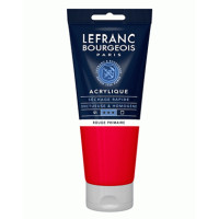 Акрилова фарба Lefranc Fine Acrylic Color 200 мл, 437 Primary red (Основний червоний)
