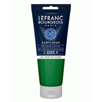 Акрилова фарба Lefranc Fine Acrylic Color 200 мл, 542 Chromium oxide green (Оксид хрому зелений)