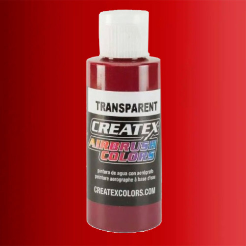 Фарба для аерографії CREATEX AB 5124-10 Transparent Deep Red (Прозорий темно-червоний) 10 мл(R)