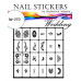 Трафарети-наклейки для nail art №070