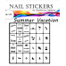 Трафарети-наклейки для nail art №100 Літня відпустка