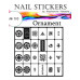 Трафарети-наклейки для nail art №110 Орнамент