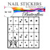 Трафареты-наклейки для nail art №140 Бабочки