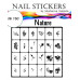 Трафарети-наклейки для nail art №160 Природа
