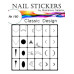 Трафареты-наклейки для nail art №180 Классический дизайн
