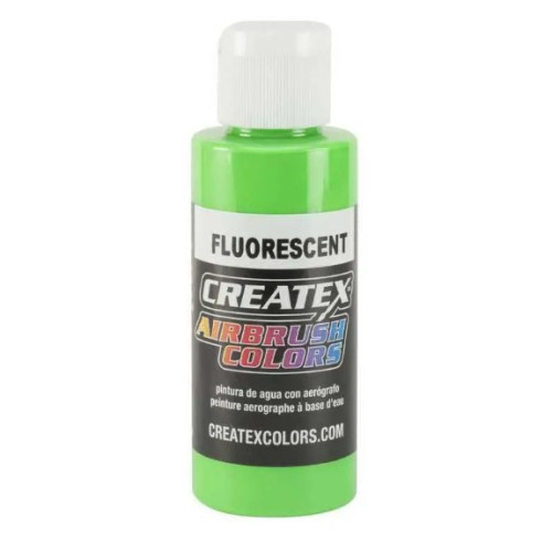 Краска CREATEX AB 5404-02 Fluorescent Green  (Флуоресцентный зеленый ) 60 мл