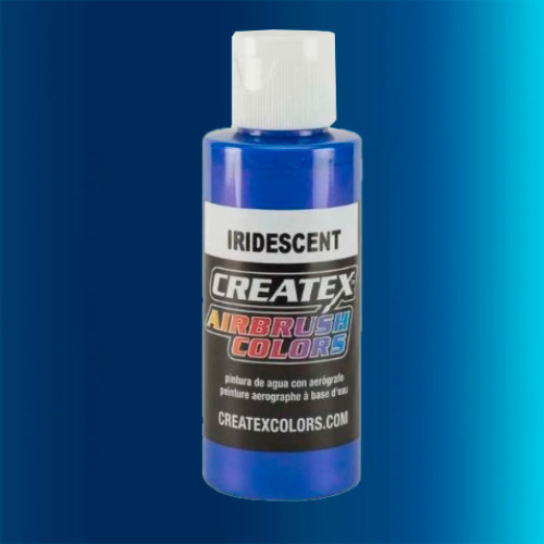 Краска для аэрографии CREATEX AB 5505-02 Iridescent Electric Blue (Радужный синий электрик) 60 мл