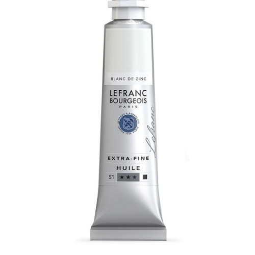 Краска масляная Lefranc Extra Fine 40 мл, 009 Цинк белый (Цинкові білила)