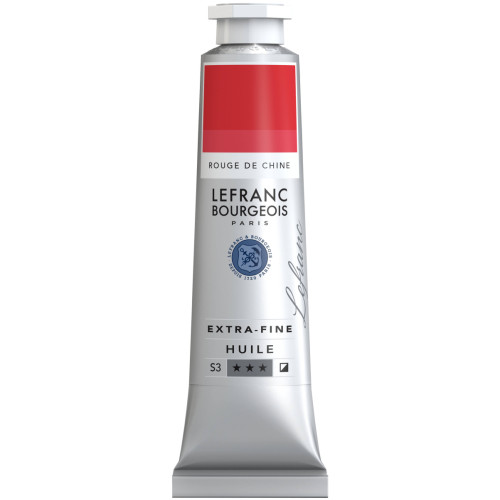 Краска масляная Lefranc Extra Fine 40 мл, 368 Китайский красный (Китайський червоний)