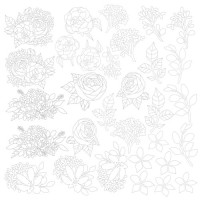 Лист для для раскрашивания маркерами Misterious garden 30,5x30,5 см (Таинственный сад)