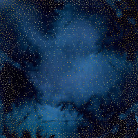 Лист односторонней бумаги с фольгированием Golden Mini Drops Night garden sky, 30,5см х 30,5см