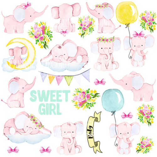 Лист с картинками для вырезания Little Elephant 20х20 см