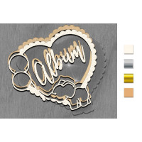 Заготівля мега шейкера Фігурна рамка - Слонік Дерево Заготівля мега шейкера Фігурна рамка - Слонік Дерево