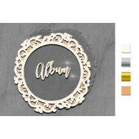 Заготовка мега шейкера Фигурная рамка Альбом Молочный