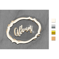 Заготовка мега шейкера Фигурная рамка Альбом №2 Серебряный