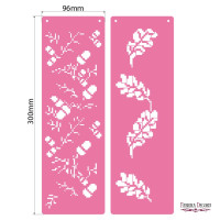 Трафарет багаторазовий XL (30х9, 6см), Бордюр №149