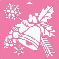 Трафарет багаторазовий XL (30х30см), Дзвіночок №182