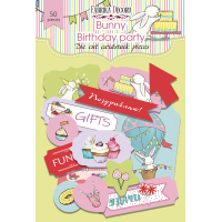 Набір висічок, колекція Bunny birhtday party, 50 шт