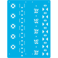 Трафарет многоразовый 10x15см Вышиванка бордюр №432