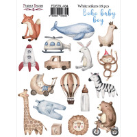 Набір наклейок (стікерів) 18 шт Boho Baby Boy №334 Бохо Малюк Хлопчик